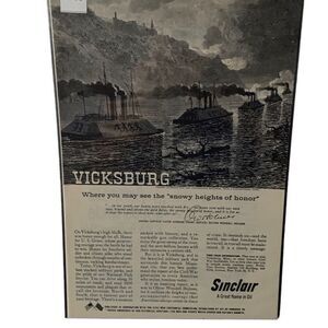 Vintage 1960 Sinclair Oil Vicksburg Snowy Heights of Honor Ad Advertisement